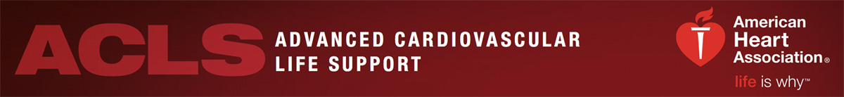 AHA ACLS COURSE BANNER