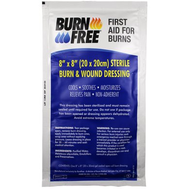 BurnFree - Sterile Burn & Wound Dressing 8" x 8"